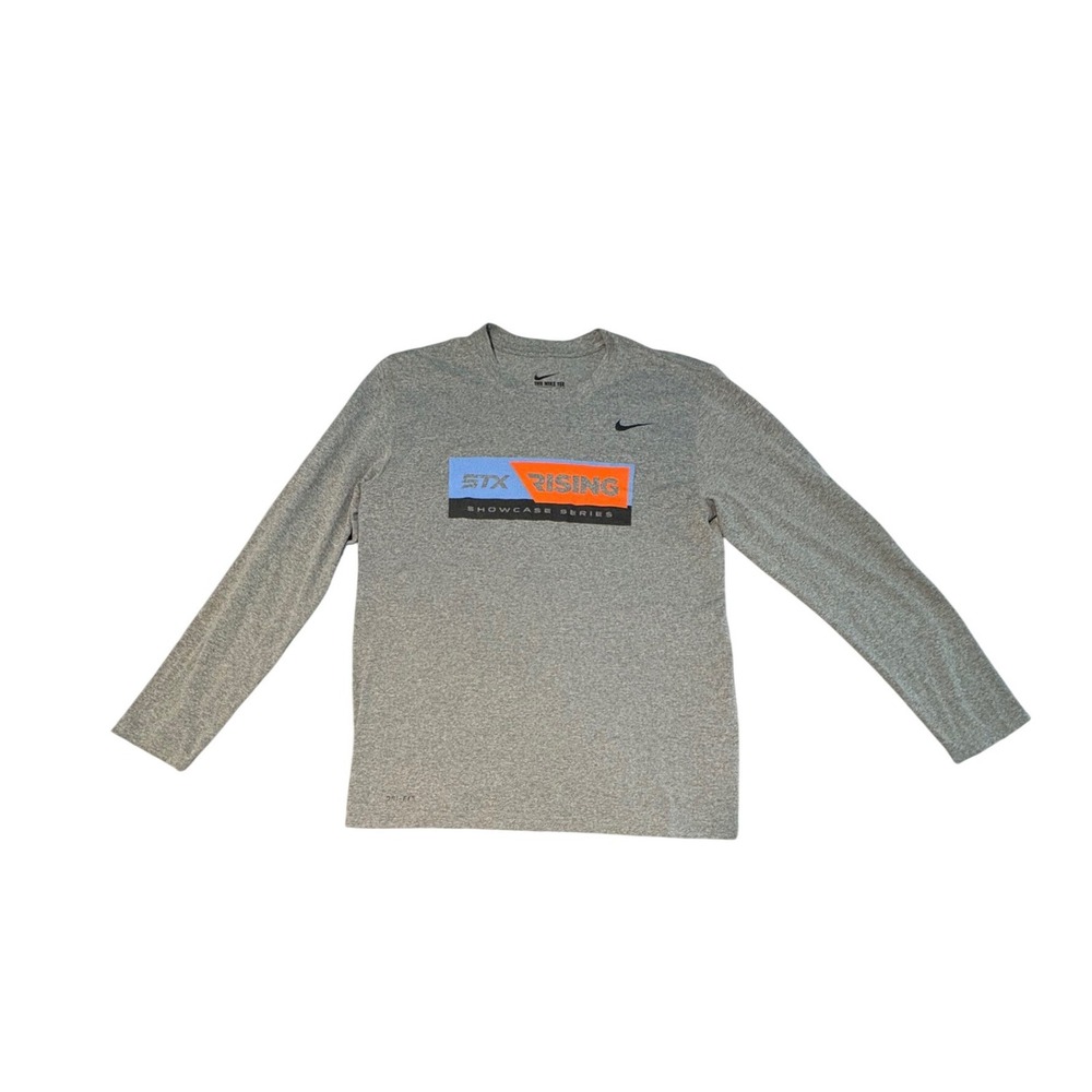 Nike Dri-FIT STX Rising Showcase Series Long Sleeve Shirt Mens Medium Grey